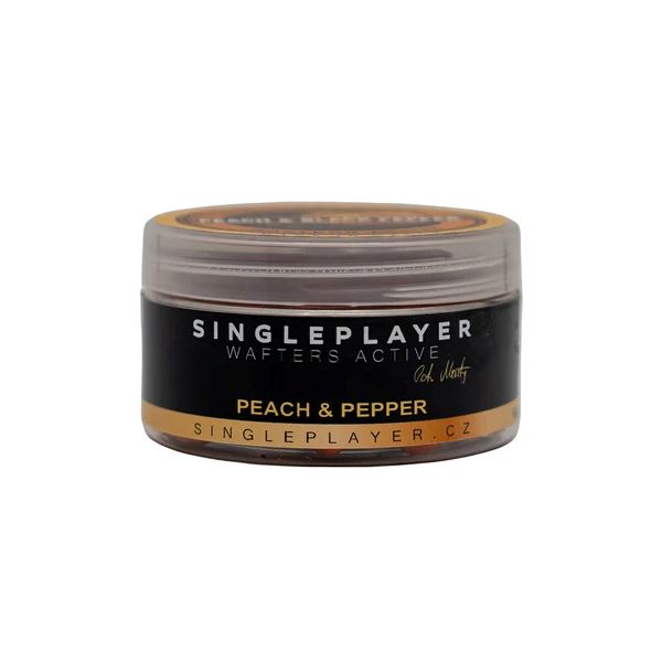 Singleplayer Vyvážené Boilie Special Edition Wafters Active Peach & Pepper 50 g 12/16 mm