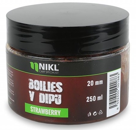 Nikl Boilies V Dipu Strawberry 250 g