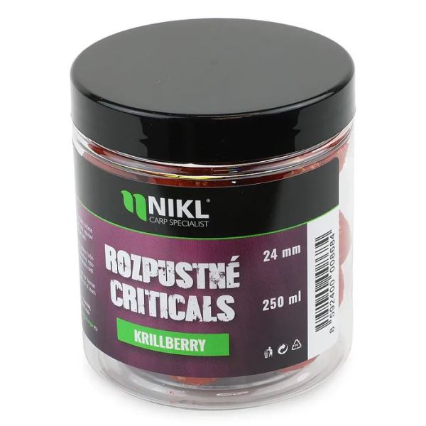Nikl Rozpustné Criticals Boilie Krill Berry 250 ml