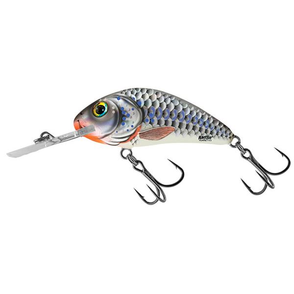 Salmo Wobler Rattlin Hornet Floating Silver Holographic Shad