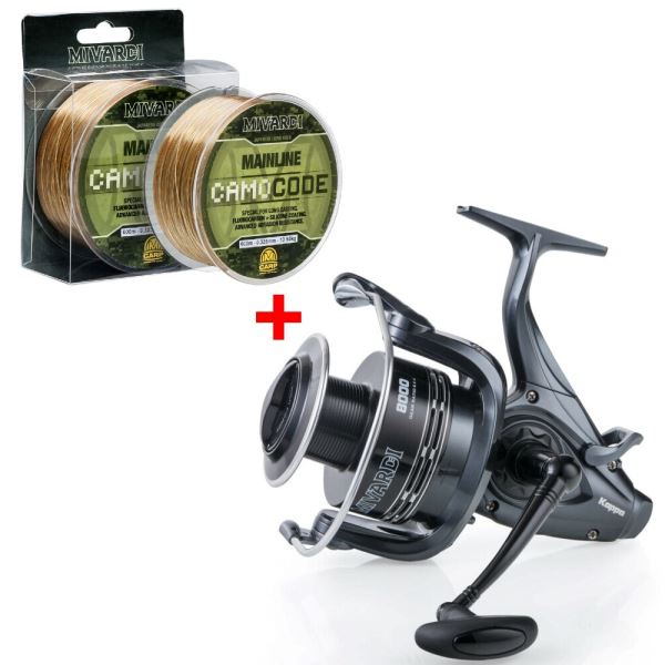 Mivardi Naviják Kappa 4000 + Vlasec CamoCODE Mainline 0.255 mm 600 m