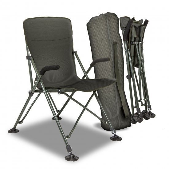 Solar křeslo undercover green foldable easy chair high