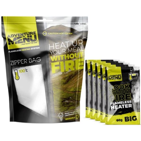 Adventure Menu Samoohřevná Kapsle Set 5x60 g + Zipper Bag