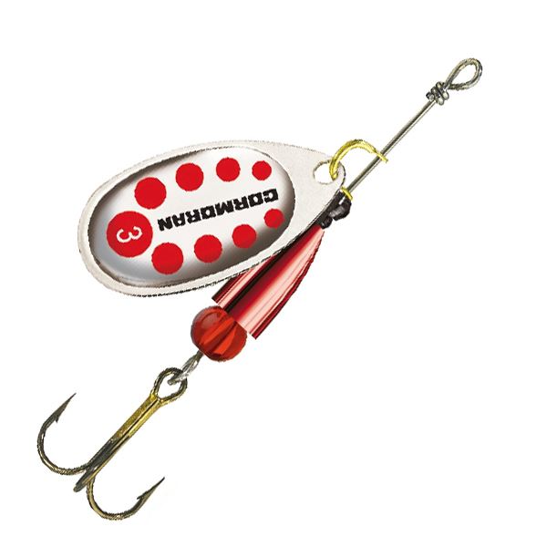 Cormoran Třpytka Bullet Stříbrná + Červené Tečky