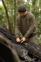 Korda Tričko s Dlouhým Rukávem Patch Crewneck Dark Olive (6)