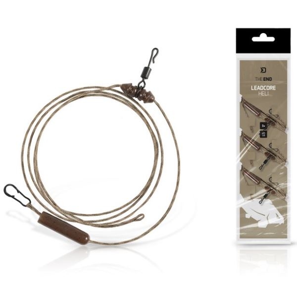 Delphin Montáž TheEND Leadcore HELI 80 cm 3 ks