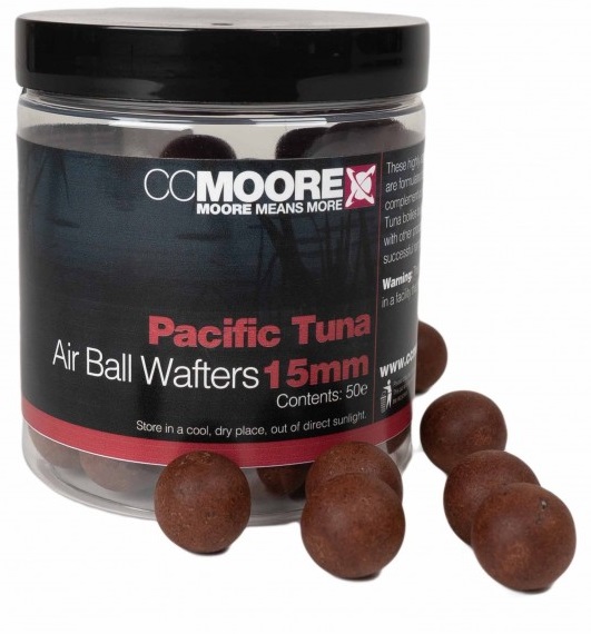 Levně Cc moore boilie air ball pacific tuna wafters - 15 mm 50 ks