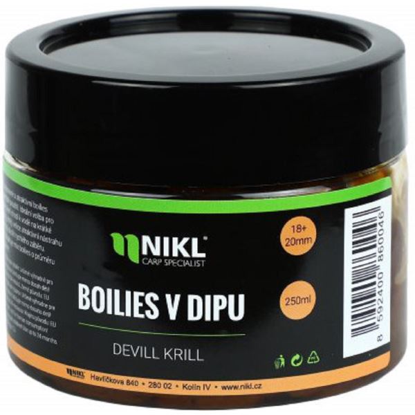 Nikl Boilie V Dipu 250 g 18/20 mm