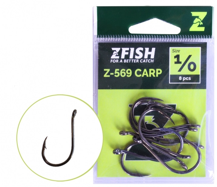 Levně Zfish háčky carp hooks z-569 - velikost 2