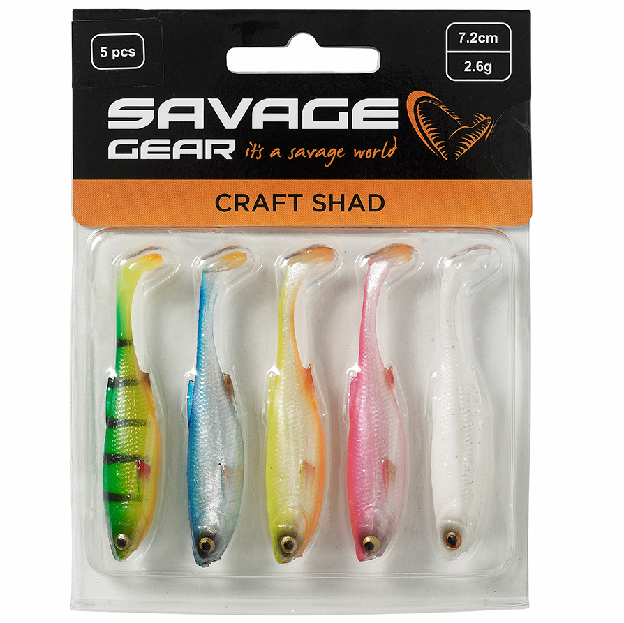 Levně Savage gear gumová nástraha craft shad dark water mix 5 ks - 10 cm 6 g