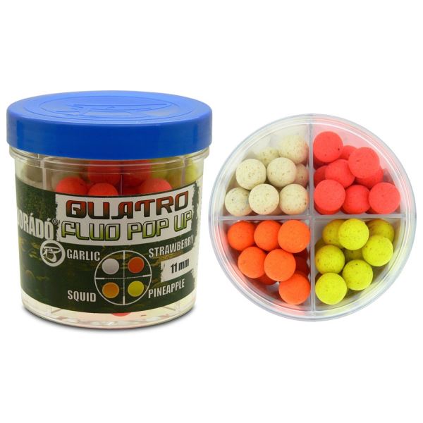 Haldorádó Plovoucí Boilie Fluo Pop-Up Boilies Quatro Mix 50 g
