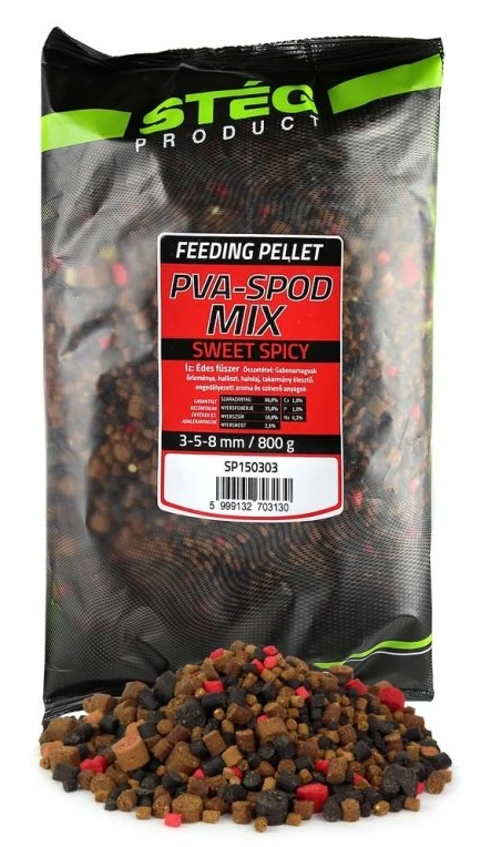 Levně Stég pelety pva spod mix 800 g 3-5-8 mm - sweet spicy