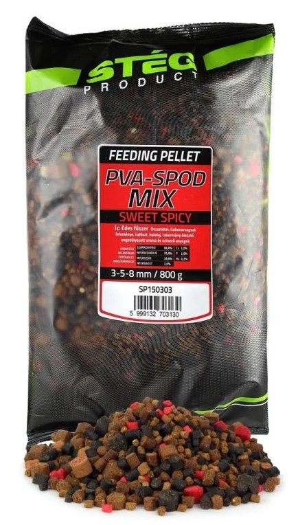 Stég Pelety PVA Spod Mix 800 g 3-5-8 mm