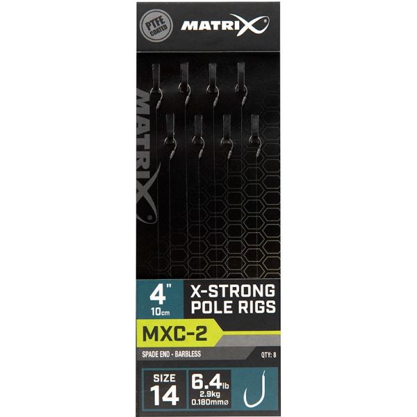 Matrix Návazec MXC-2 X-Strong Pole Rig Barbless 10 cm