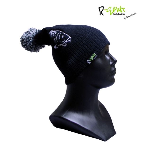 R-SPEKT Dětský kulich PomPom DUO beanie tm.modrý