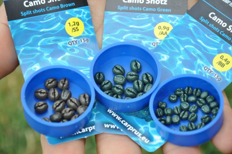 Levně Carp´r´us zátěžové broky camo shotz green-1,20 g