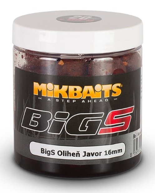 Mikbaits boilies v dipu bigs oliheň javor 250 ml-16mm