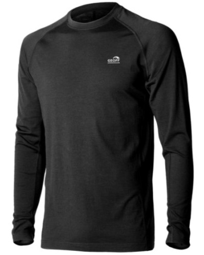 Geoff anderson soft thermo triko wizwool 165 s dlouhým rukávem černé - l
