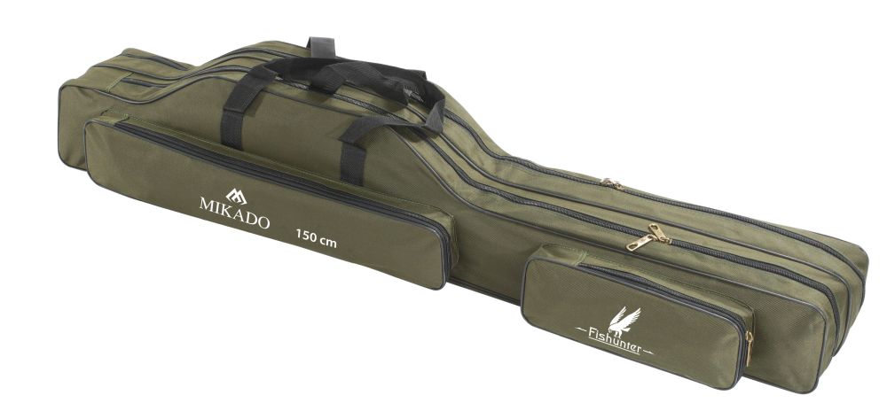 Levně Mikado pouzdro na pruty 2 komorový zelený - 120 cm