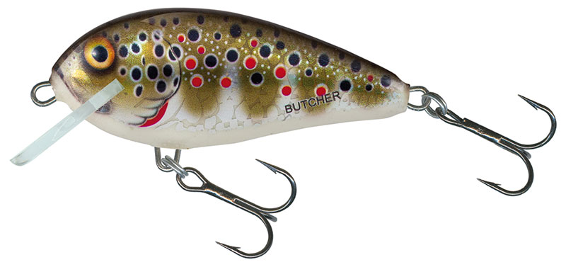 Levně Salmo wobler butcher floating holographic brown trout 5 cm 5 g