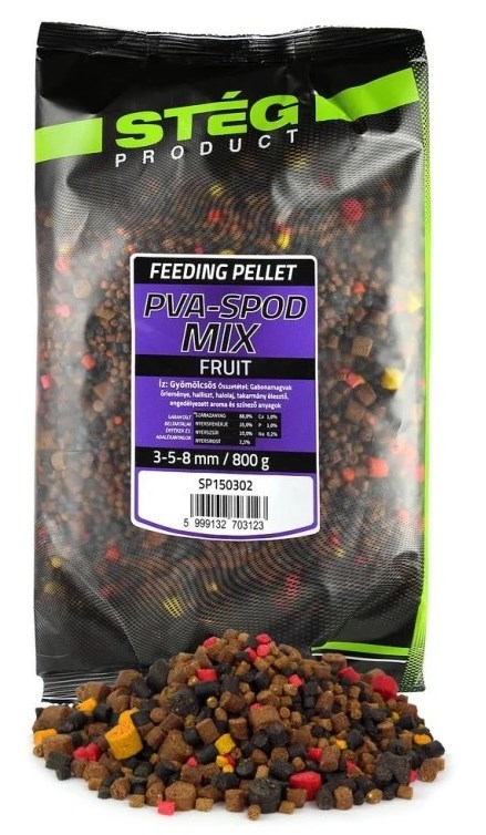 Stég Pelety PVA Spod Mix 800 g 3-5-8 mm (1)