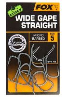 Fox Háčky Edges Wide Gape Straight Hooks (1)