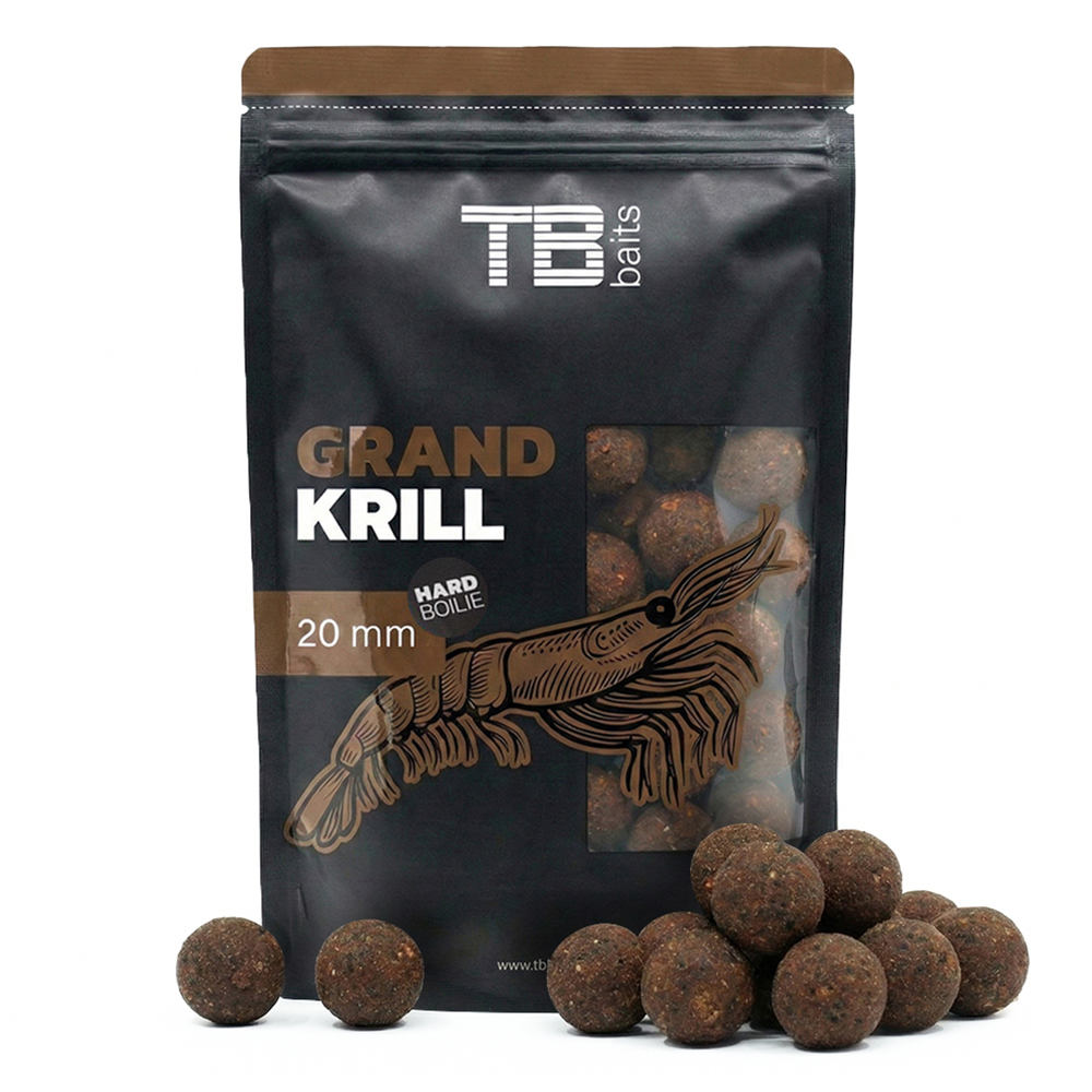 Levně Tb baits hard boilie grand krill - 1 kg 24 mm