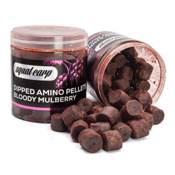 Squat Carp Amino Pelety V Dipu Bloody Mulberry 180 g 15 mm