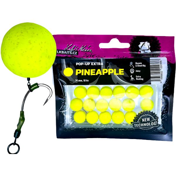 LK Baits Plovoucí Boilie Pop-Up Extra Pineapple