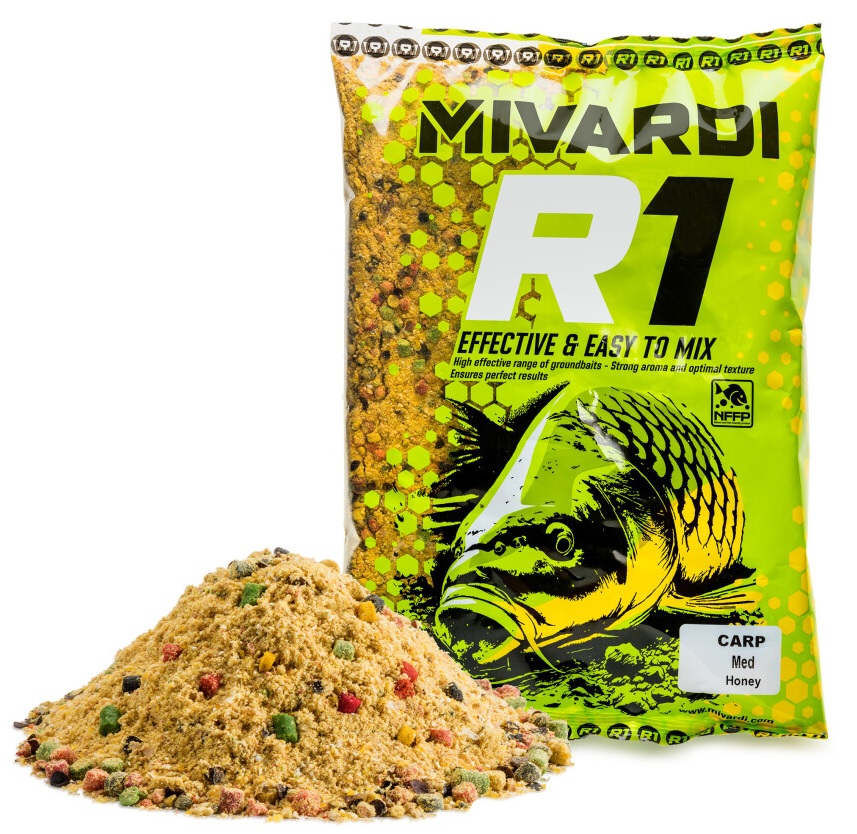 Mivardi krmítková směs r1 carp 950 g - med