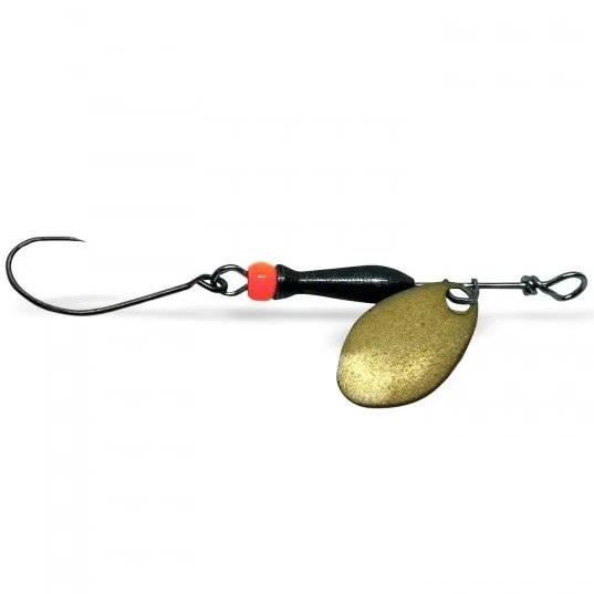 Levně Jigovkycz třpytka classic barbless gold (black/orange) - 000