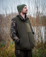 Fox Vesta Olive Sherpa Hybrid Gilet (3)