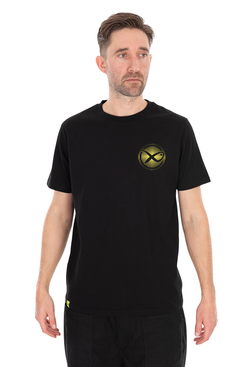 Levně Matrix tričko large fade t-shirt black lime - s