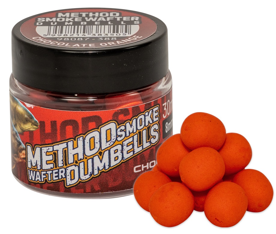 Levně Benzar mix method smoke wafter dumbells 8 mm - čokoláda-pomeranč