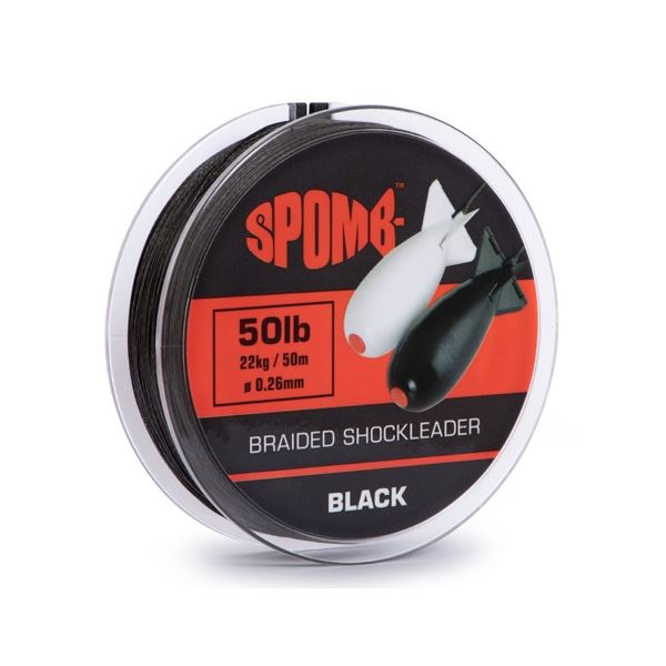 Spomb Splétaná Šňůra Braided Leader Black 50 m - 0,26 mm - 22 kg