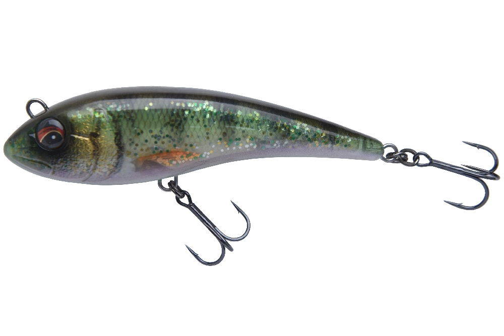 Savage gear wobler low glider jerk slow sinking glitter perch - 14,5 cm 78 g