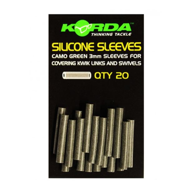 Korda Silikonový Převlek Silicone Sleeves Weedy Green 20 ks