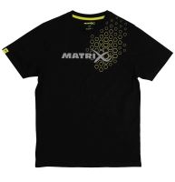 Matrix Tričko Black Hex Print T-Shirt - M