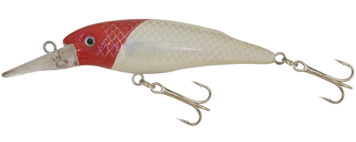 Kamasaki wobler shad červená-bílá 8 cm 12 g