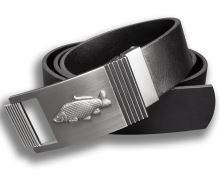 Kožený Opasek Kapr 40 mm Vruby Černý