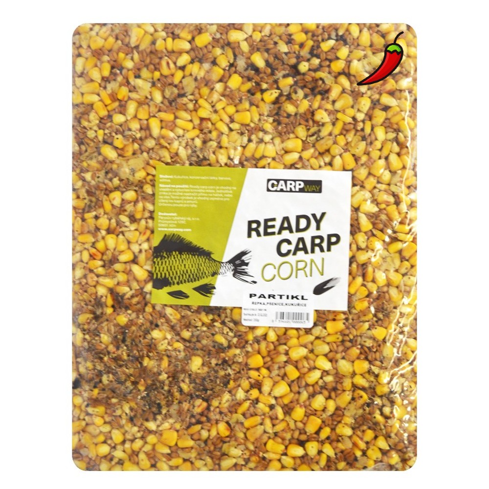 Levně Carpway kukuřice ready carp corn partikl chilli - 3 kg