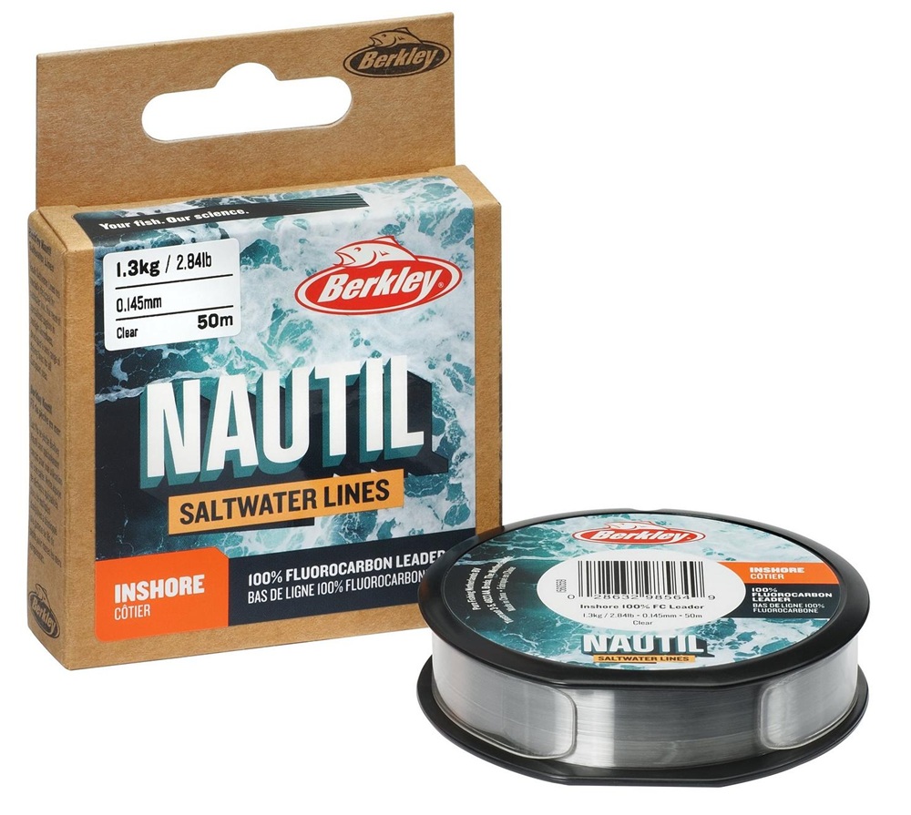 Berkley fluorocarbon nautil inshore fluorocarbon clear 50 m - 0,20 mm 3,1 kg