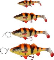 Savage Gear Gumová Nástraha 4D Perch shad SS Albino (1)