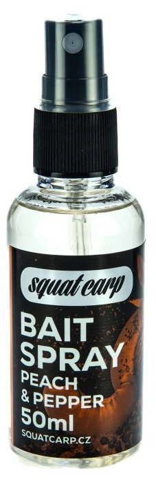 Levně Squat carp bait spray peach & pepper 50 ml