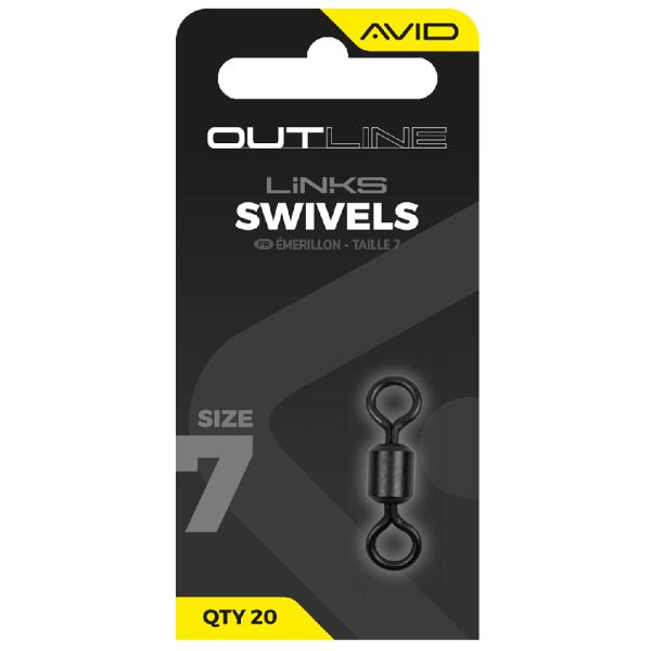 Avid Carp Obratlík Outline Swivel Velikosti 7