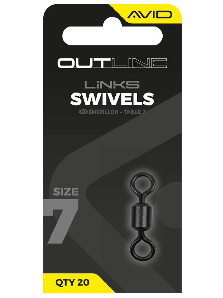 Avid carp obratlík outline swivel velikosti 7