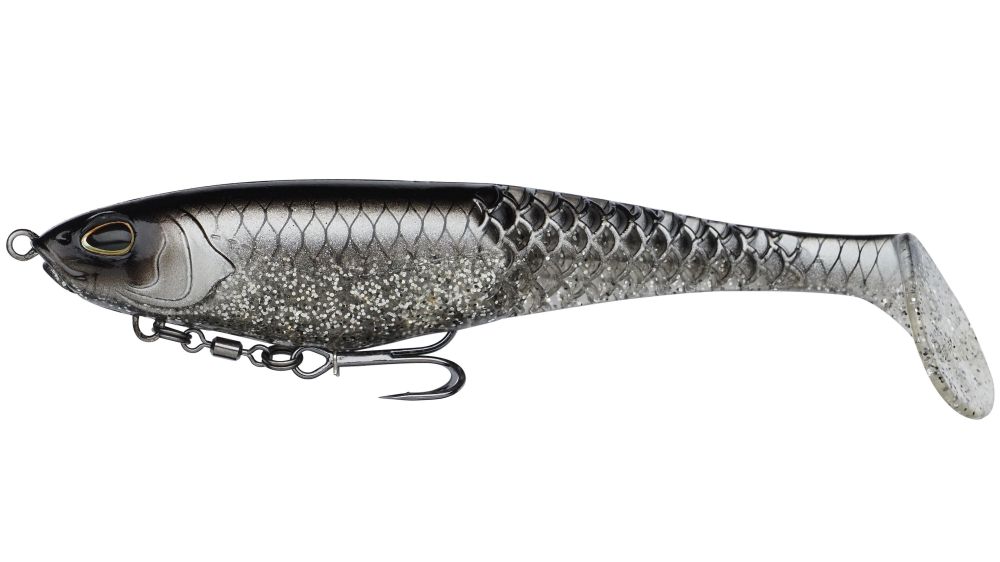 Levně Berkley gumová nástraha powerbait cullshad shallow sinking black ghost - 12,5 cm 28 g