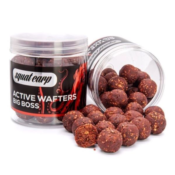 Squat Carp Vyvážené Boilies Active Wafters Big Boss - 150 g 20 mm