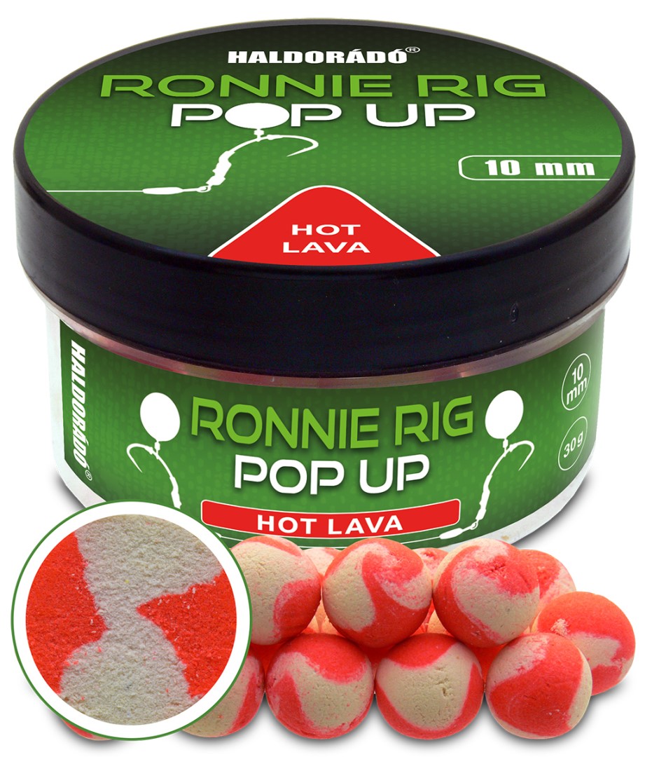 Haldorádó plovoucí boilie pop-up ronnie rig 30 g 10 mm - hot lava
