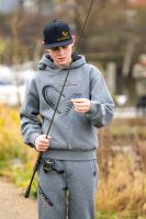 Savage Gear Mikina Junior Jaw Hoodie Grey Melange (10)